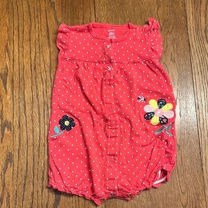 Carter's Pink Polka Dot Baby Romper